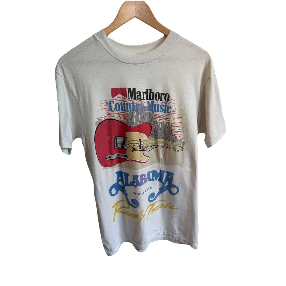 Vintage Marlboro Dixie Alabama Country 80s Double Sided Single Stitch RARE Shirt